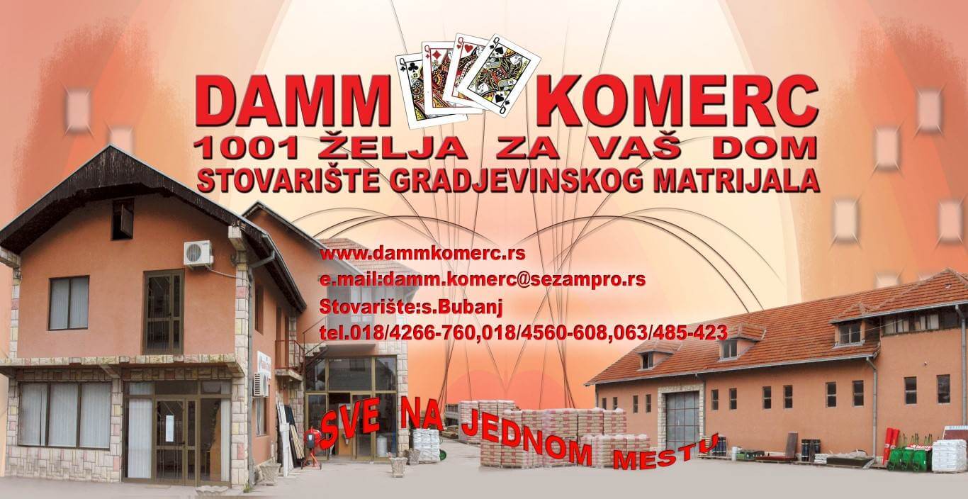 Stovarište i prodaja građevinskog materijala DAMM-KOMERC Niš